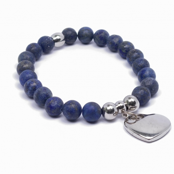 Lapislazuli matt Armband Armband